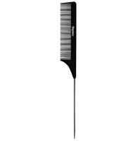 Расческа парикмахерская Kapous Carbon Fiber с металлическим хвостиком, 231*27мм