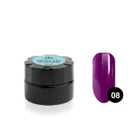 Гель-краска TNL для стемпинг дизайна ногтей №08 пурпурная, 6мл