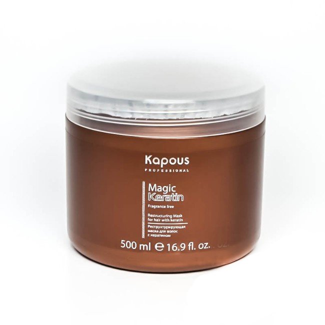 Маска для волос Kapous Magic Keratin реструктурирующая с кератином, 500мл