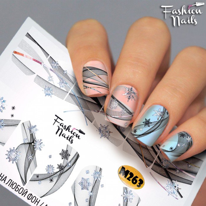 Наклейки для ногтей Fashionnails Metallic 263 слайдер дизайн