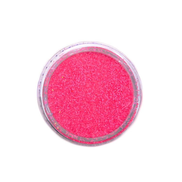Меланж - сахарок для дизайна ногтей "TNL" № 18 неон розовый