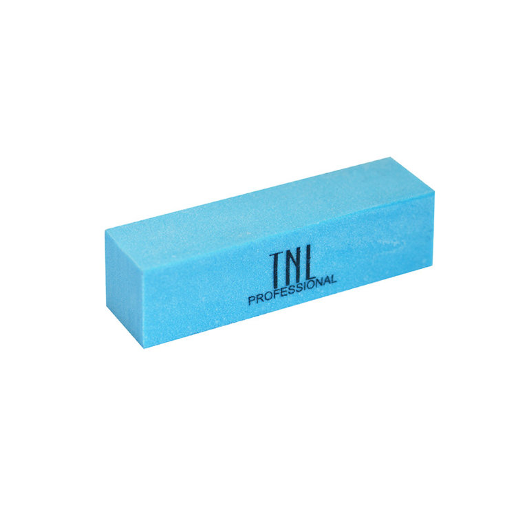 Баф для ногтей TNL синий в индивидуальной упаковке