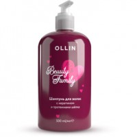 Шампунь для волос OLLIN Beauty Family с кератином и протеинами шелка, 500мл