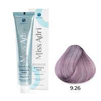 Крем - краска для волос 9.26 ADRICOCO Miss Adri Brazilian Elixir Ammonia free очень светлый блонд розовый, 100мл