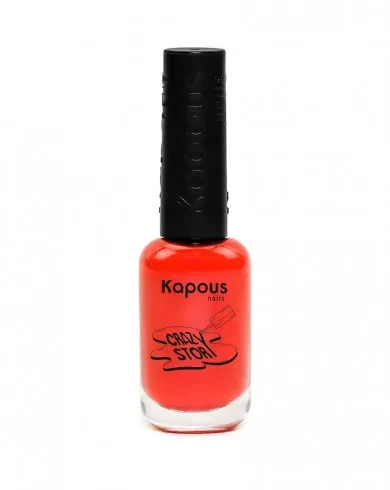 Лак для стемпинг дизайна ногтей Kapous Nails Crazy story красный, 8мл