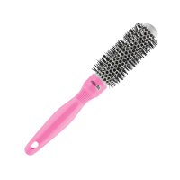 Термобрашинг для волос Melon Pro ceramic & ionic с силиконовой ручкой розовый, 25мм