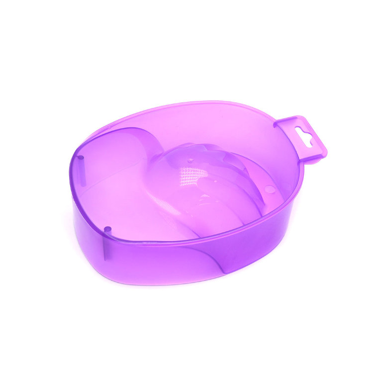 Ванночка маникюрная TNL прозрачно - фиолетовая