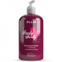 Бальзам для волос OLLIN Beauty Family с кератином и протеинами шелка, 500мл