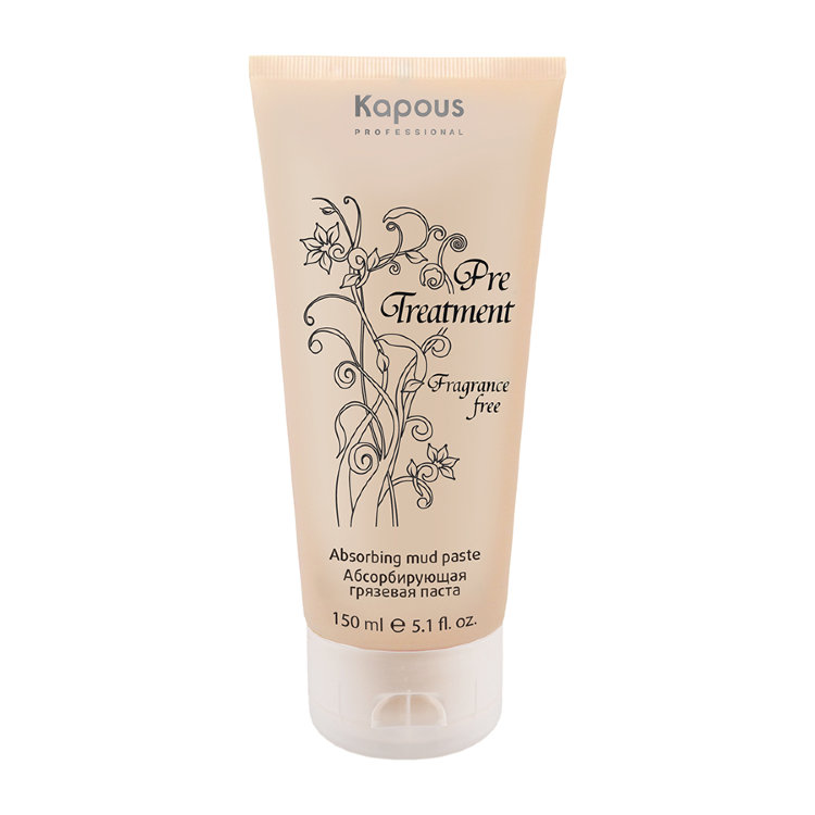 Паста Kapous Fragrance free Treatment абсорбирующая грязевая для жирной кожи головы, 150мл
