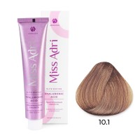 Крем - краска для волос 10.1 ADRICOCO Miss Adri Elite Edition платиновый блонд пепельный, 100мл