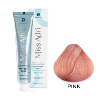 Крем - краска для волос PINK ADRICOCO Miss Adri Brazilian Elixir Ammonia free оттенок Розовый, 100мл 
