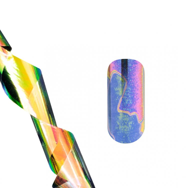 Фольга для литья TNL для дизайна ногтей цветная мозаика