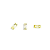Кристаллы для объемной инкрустации на ногтях TNL багет №2 желтый, 10шт/уп