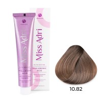 Крем - краска для волос 10.82 ADRICOCO Miss Adri Elite Edition платиновый коричневый фиолетовый блонд, 100мл