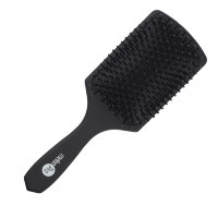 Щетка для волос Melon Pro массажная прямоугольная 13 рядов черная, 245*80мм