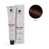 Крем - краска для волос 6.82 ADRICOCO Miss Adri темный блонд коричневый фиолетовый, 100мл