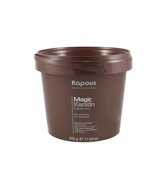Обесцвечивающий порошок для волос Kapous Fragrance free Non Ammonia с кератином, 500гр