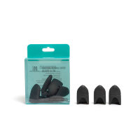 Силиконовые колпачки TNL для легкого снятия искусственного покрытия с ногтевой пластины черные, 10 шт/уп