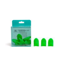 Силиконовые колпачки TNL для легкого снятия искусственного покрытия с ногтевой пластины зеленые, 10 шт/уп
