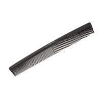 Расческа для волос TNL комбинированная черная карбон, 224мм
