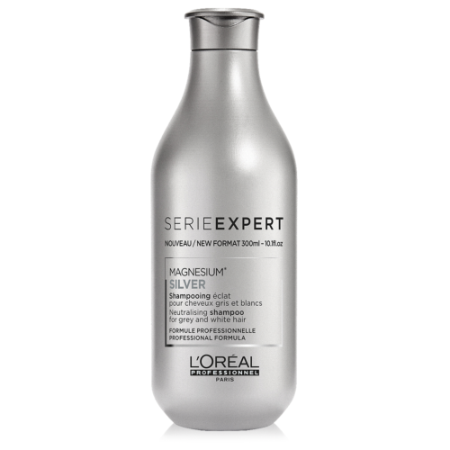 Шампунь серебристый L'Oreal Professionnel Silver для восстановления блеска и сияния седых волос, 300мл